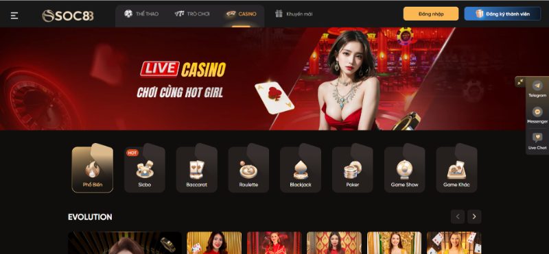 Soc88 Casino - Khám phá thế giới sòng bạc đỉnh cao